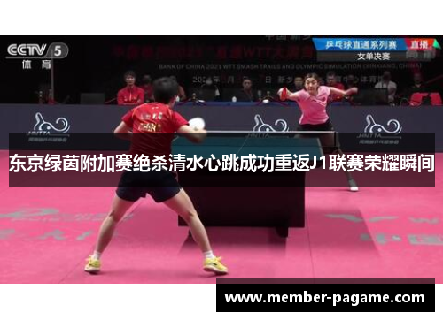 东京绿茵附加赛绝杀清水心跳成功重返J1联赛荣耀瞬间